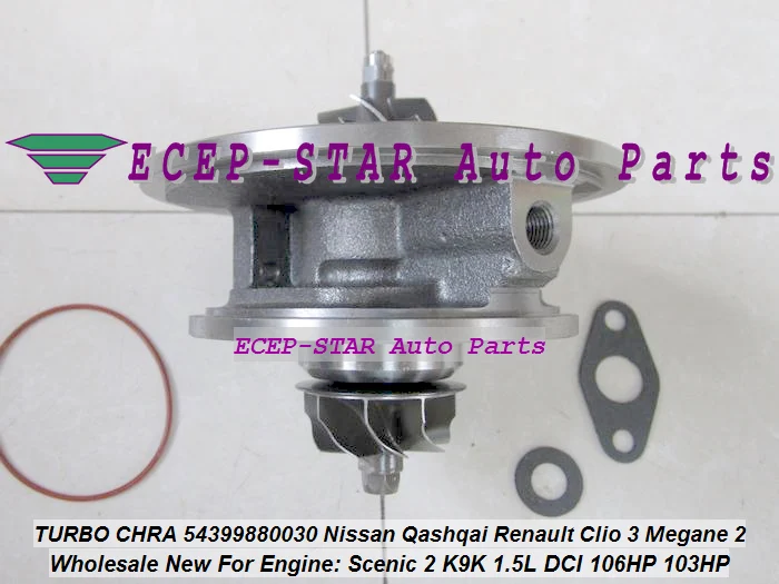 TURBO CHRA 54399880030 Nissan Qashqai Renault Clio III Megane 2 Scenic 2 K9K 1.5L (1)