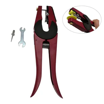 

howells 1 pcs Practical Cattle Livestock Metal Goat Ear Tag Animal Tool Plier Forcep Applicator