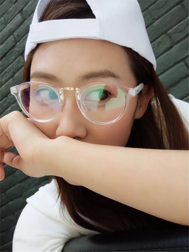 Ретро овальный прозрачный оправы для очков полный обод очки Очки Anti UV близорукость Rx в состоянии