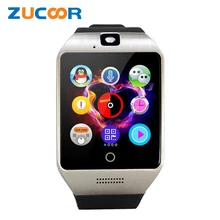 Q18 Bluetooth Smart Wrist Watch Phone Q18S With Camera TF SD SIM Card Slot Sleep Monitor Sedentary Reminder Record For Android