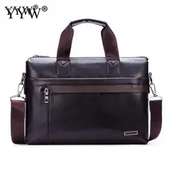 Модные Для мужчин исполнительные Портфели Бизнес мужской сумка портфель сумки для ноутбуков для Для мужчин Pu кожаная сумка чехол для docu