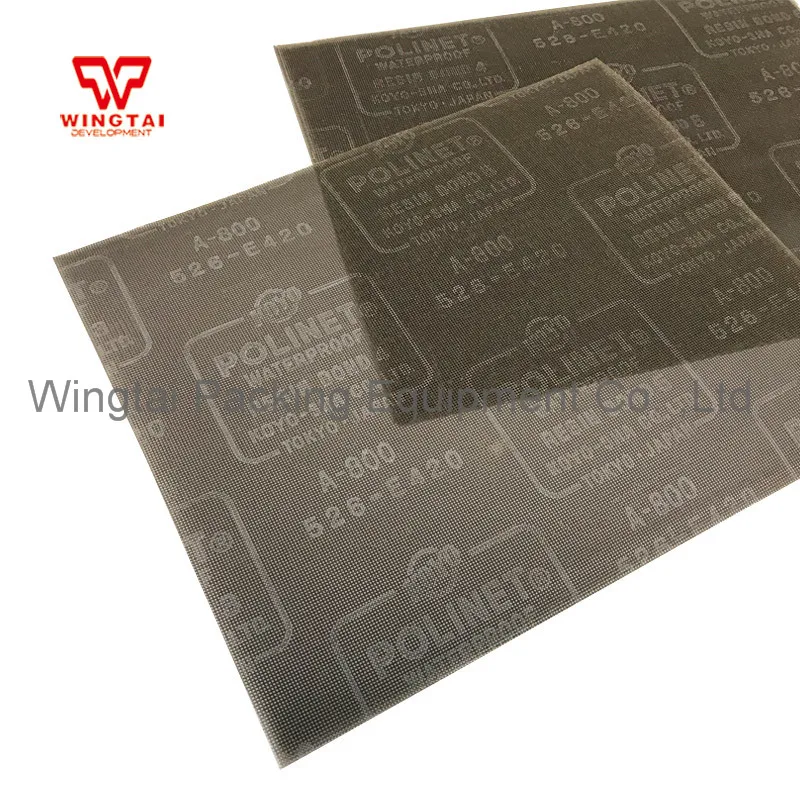 100 шт./лот новое и оригинальное Япония KOYO POLINET металла абразивно-Полирующий материал ткань сетка 800 # грит