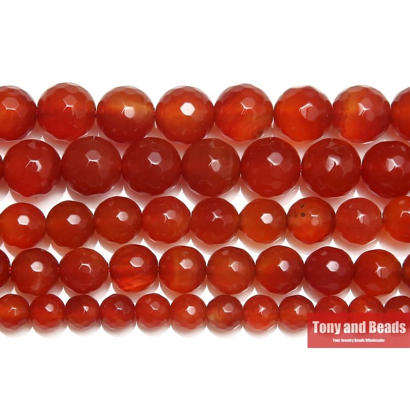Smooth Round Natural  Carnelian Agate Natural Orange Red Jumbo Size Carnelian Beads