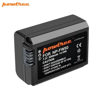 

Powtree For Sony 7.2V 2000mAh NP-FW50 NP FW50 NPFW50 Camera Battery For Alpha 7 a7 7R a7R a7R II a6500 a6300 a6000 a5000 a3000