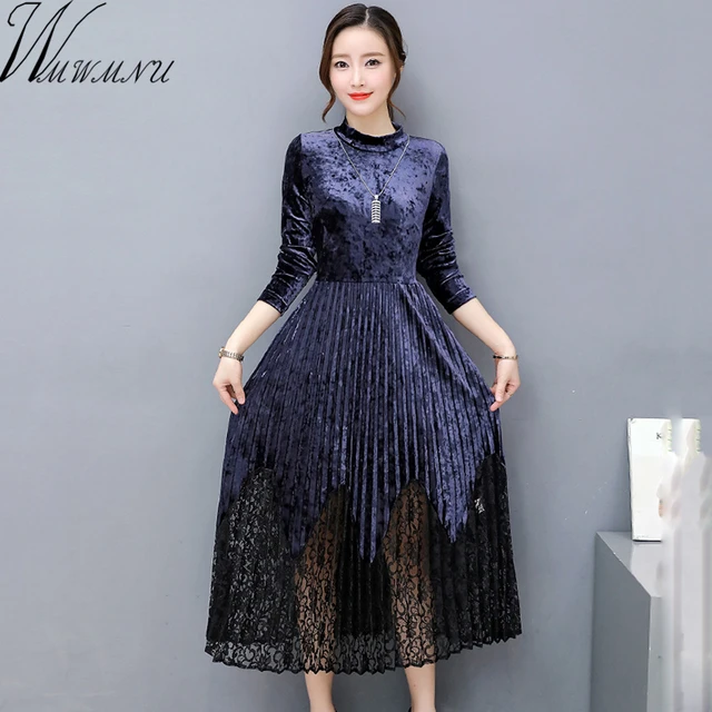 long sleeve christmas party dress