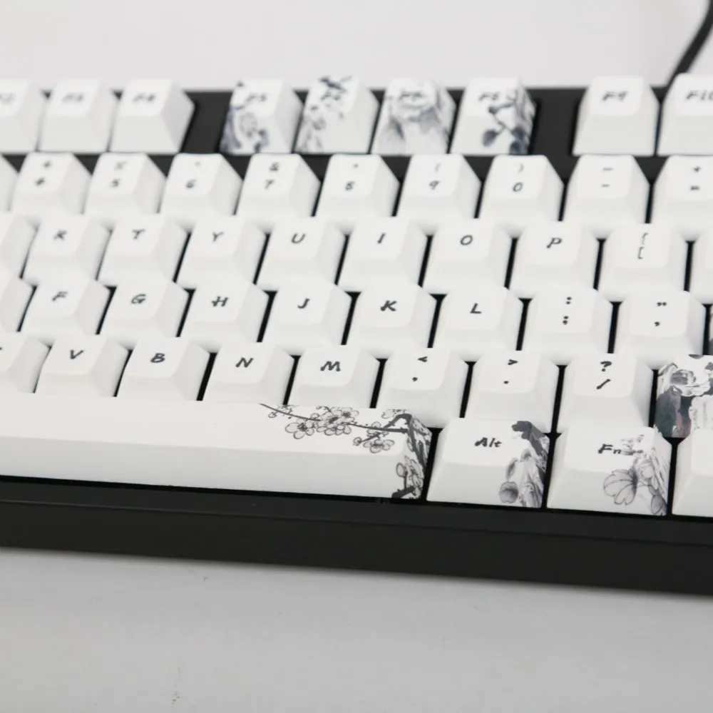  Ink keycap keycaps 5-Surfaces Dye sub Profile 104 Key ANIS Layout Augment For Standard Mechanical K