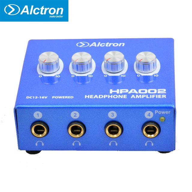Alctron HPA002 Mini Portable Headphone Amplifier 3.5mm Stereo and RCA Jack steel Big Power High Quality Sound