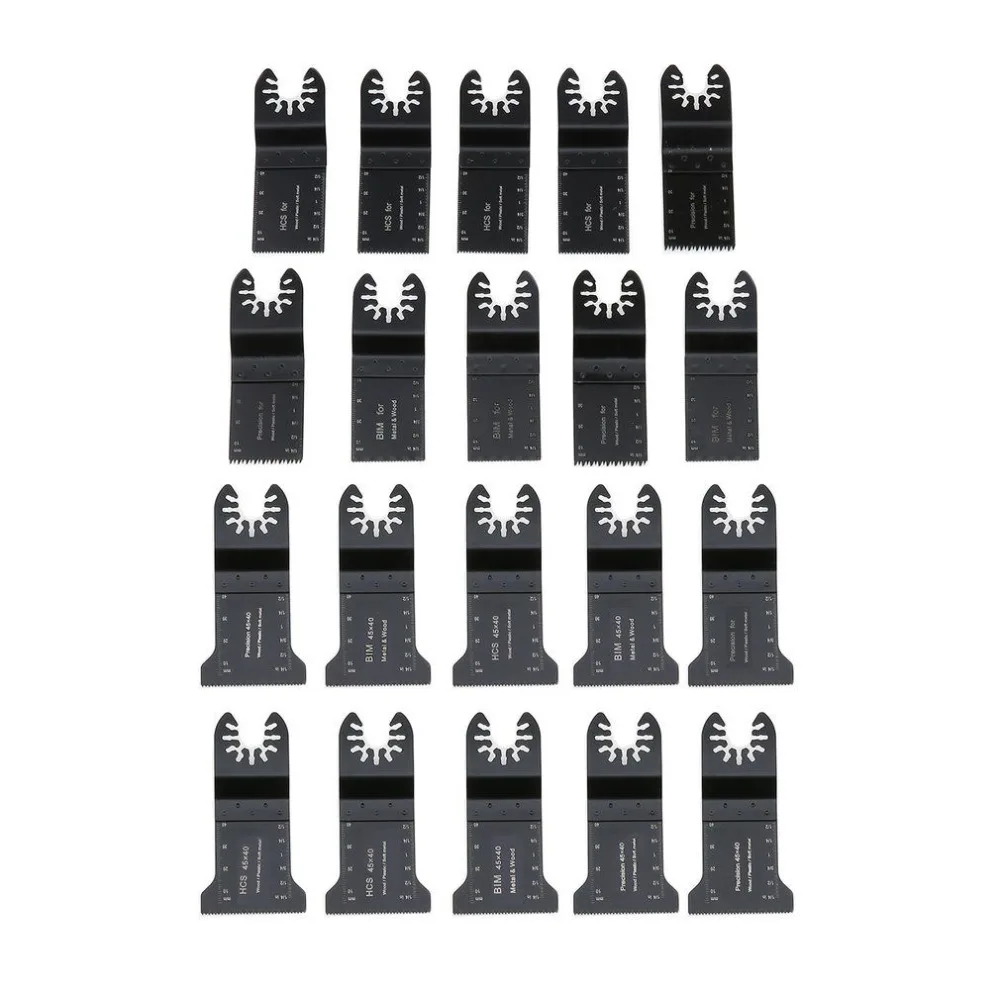 

20pcs Multimaster Saw Blade Oscillating Rotary Multitool Wood Cutting Grinding Sanding Set For Demolition Plumbing Drop Shipping
