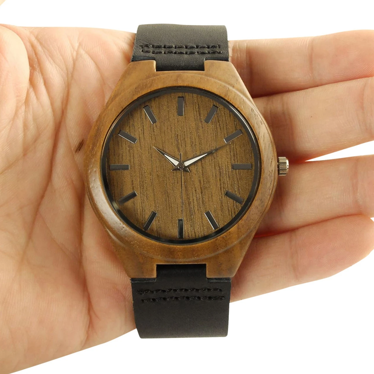 Новое поступление 2018 деревянные часы японские наручные Miyota из натуральной