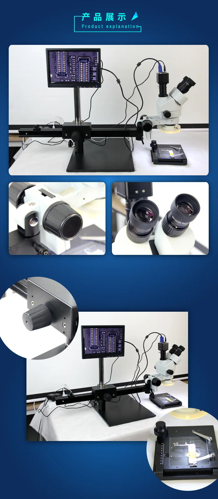 TBK 45L BGA микроскоп Лучший Многофункциональный Длинный рычаг движения электронный цифровой дисплей 7-45x зум операционный процессор инструменты для обслуживания