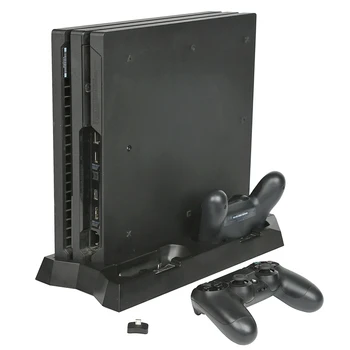 

PS4 PRO Vertical Stand Cooling Fan with Dual Controller Charger Charging Station and 3 HUB Port Fan for PlayStation 4 PS4 PRO