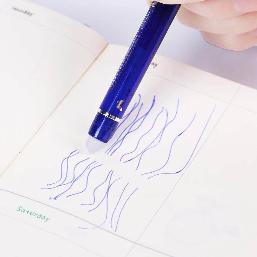 1 шт. стираемая перьевая ручка 0,5 мм синяя черная длина ручки 150 мм гелевые ручки подарки бутик канцелярские принадлежности для студентов офисные