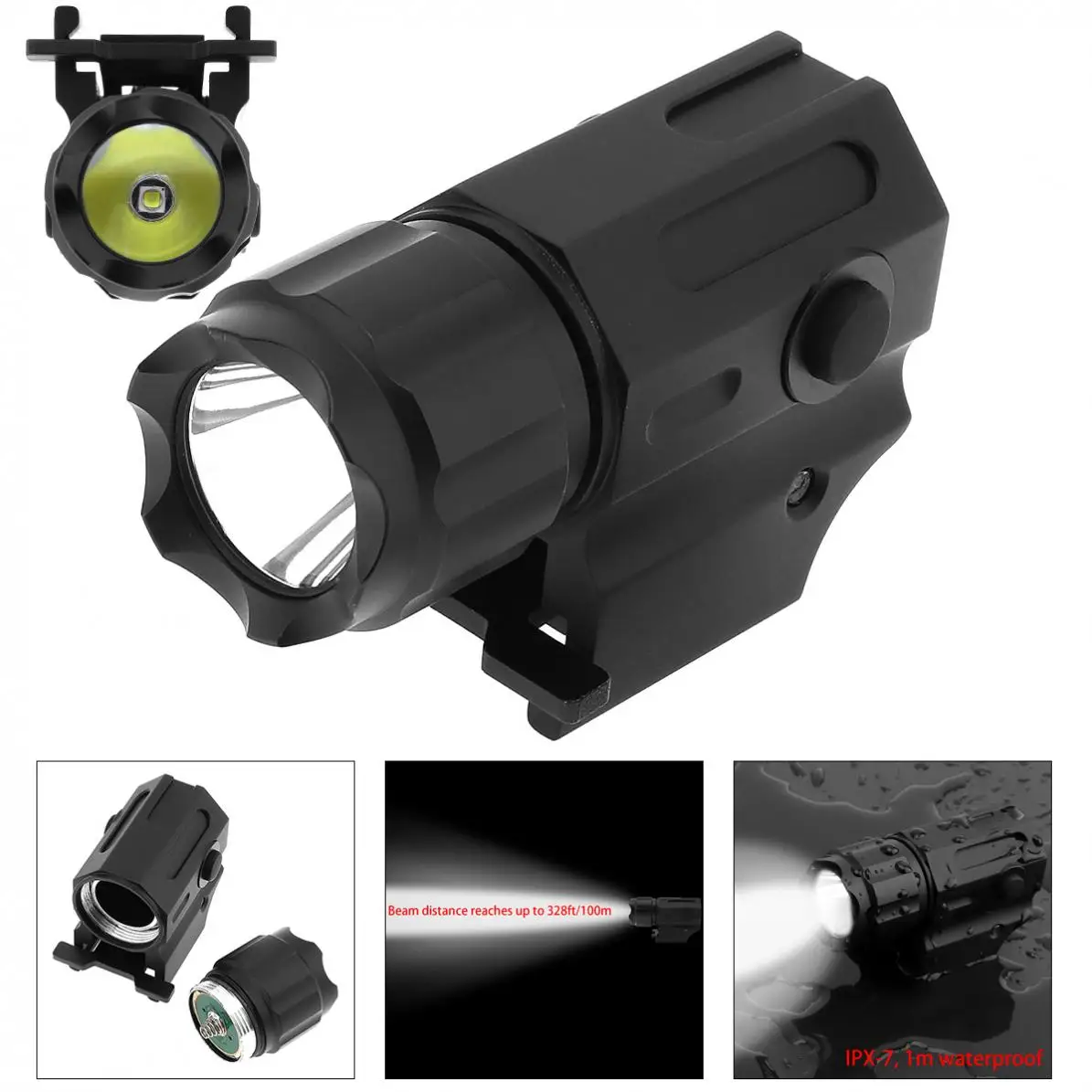 

500LM Securitylng Waterproof G03 XP-G R5 LED Handheld Military Weapon Lights Pistol Torch Light Tactical Flashlight