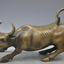 Bi002026 11 бронзовые животные свирепые опасности Испанский бык корриды скульптура статуя