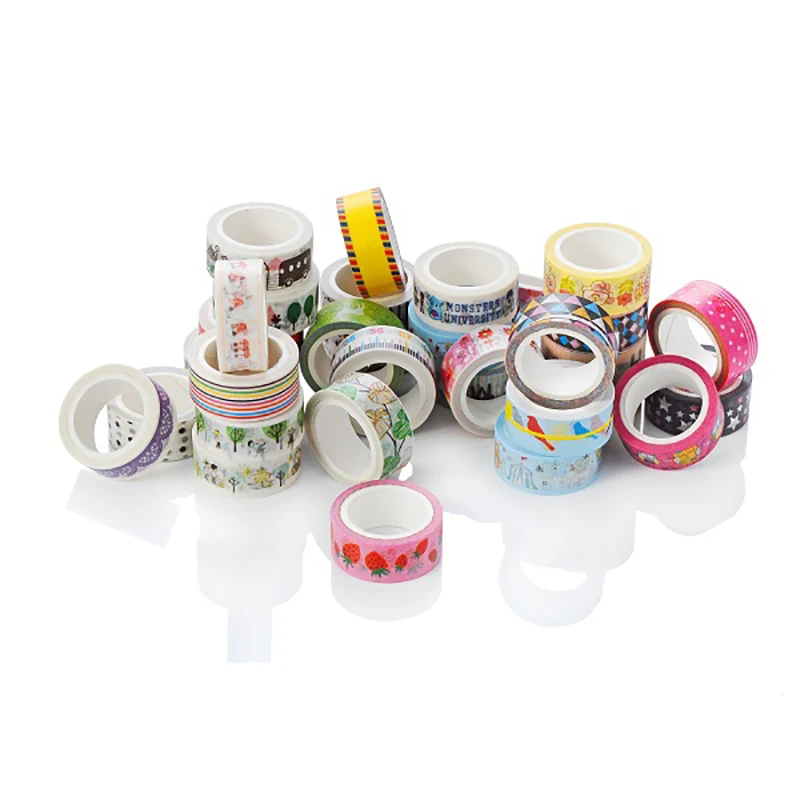 Hot sale 32designs 1.5cm*5m japanese washy tapes for decorationin Office Adhesive Tape from