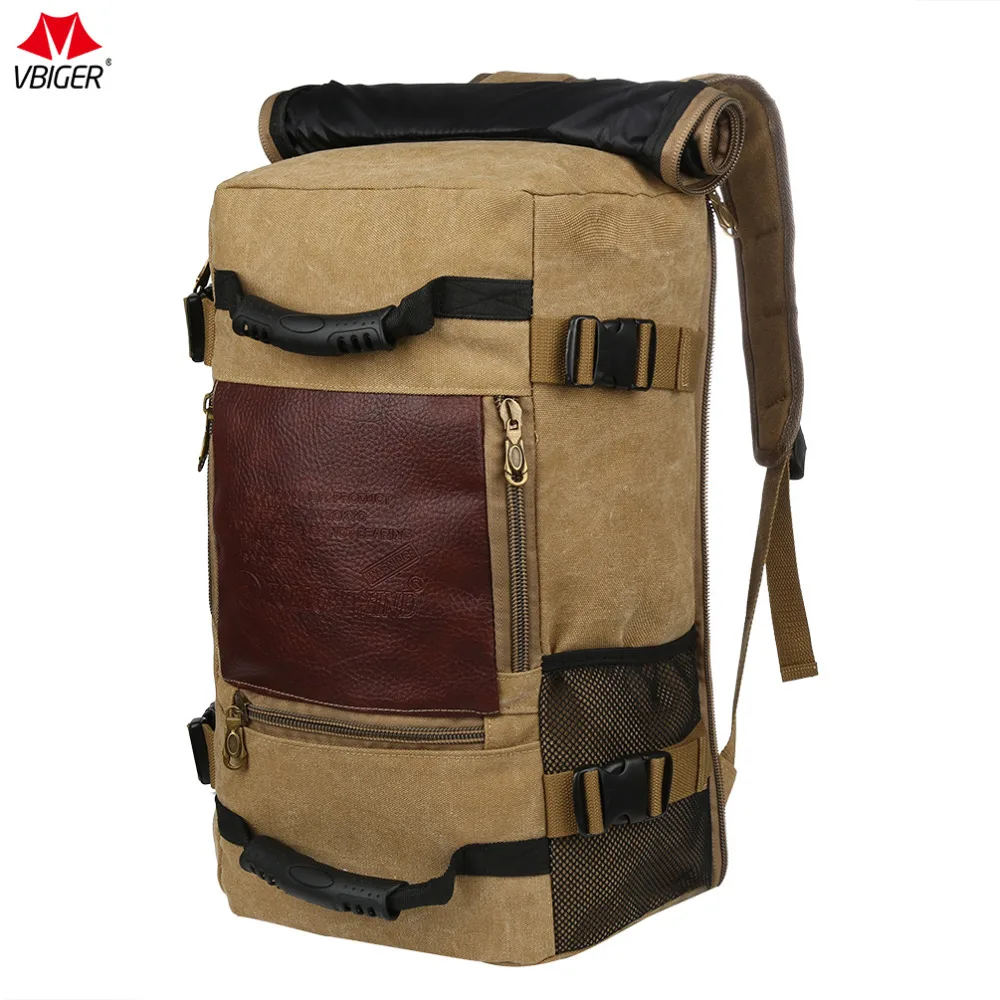 Vbiger Stylish Men's Large Capacity Backpack Male Luggage Shoulder Bag