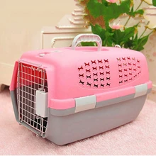 Переносная клетка для домашних животных, воздушная коробка для собак, кошек, пластиковая отправная воздушная грузовая коробка для домашних животных, съемная комбинированная клетка