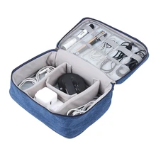 JULY'S SONG Portable Digital Travel Bag Large Capacity Electronic Organizer Travel Accessories Zipper Digital Device Bag