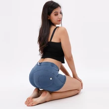 Melody, четыре способа растягивания, шорты, Молодежная Спортивная одежда, формирующая талию, женские спортивные шорты, короткие штаны для йоги, легкая атлетика