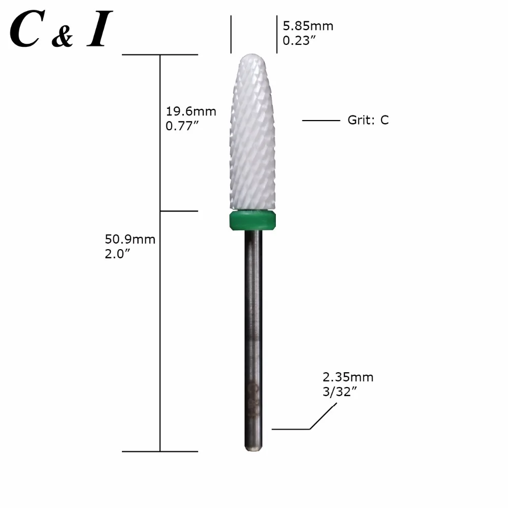 ceramic long flame bit grit c 5