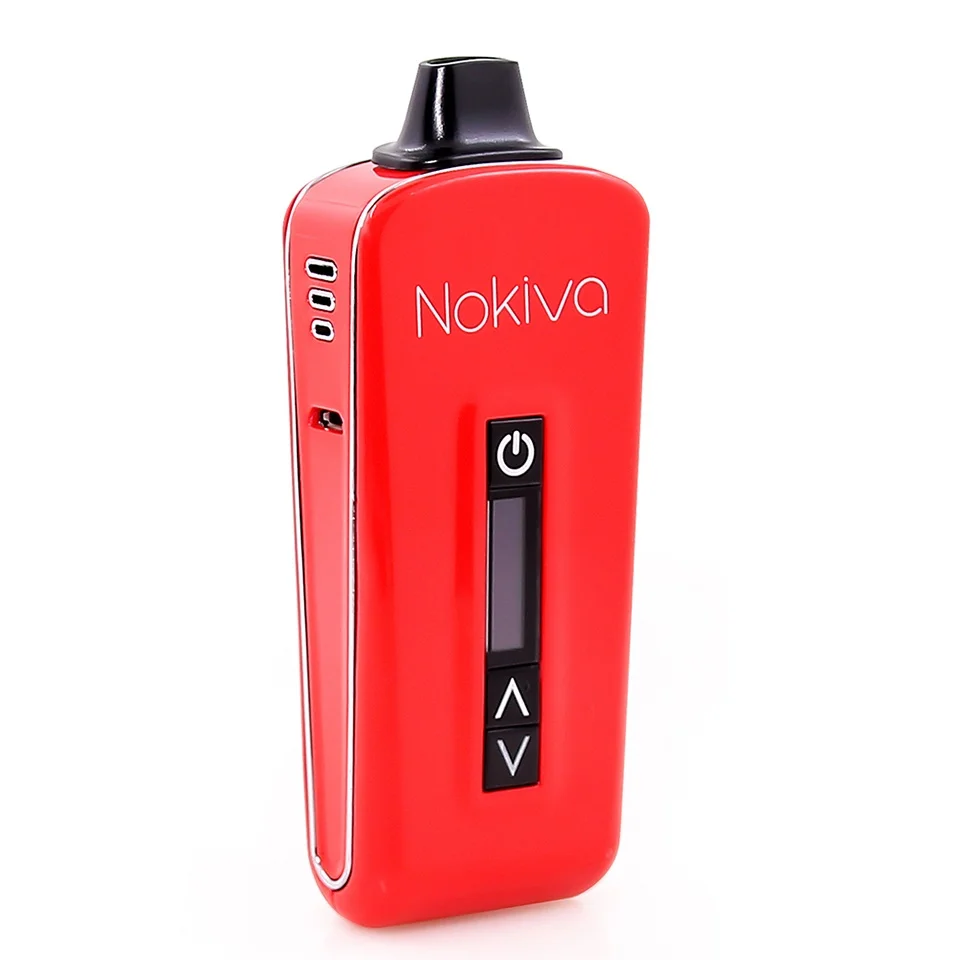 Airistech Herbva Nokiva Vape Kit 2200 мАч батарея керамическая камера капельного наконечника сухой травы испаритель электронная сигарета - Цвет: Красный