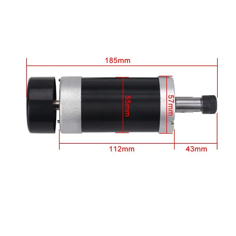 US $101.47 500W CNC Brushless Spindle Motor ER11 Collect Milling Machine 55mm Clamp Stepper Motor Driver Switching Power Supply