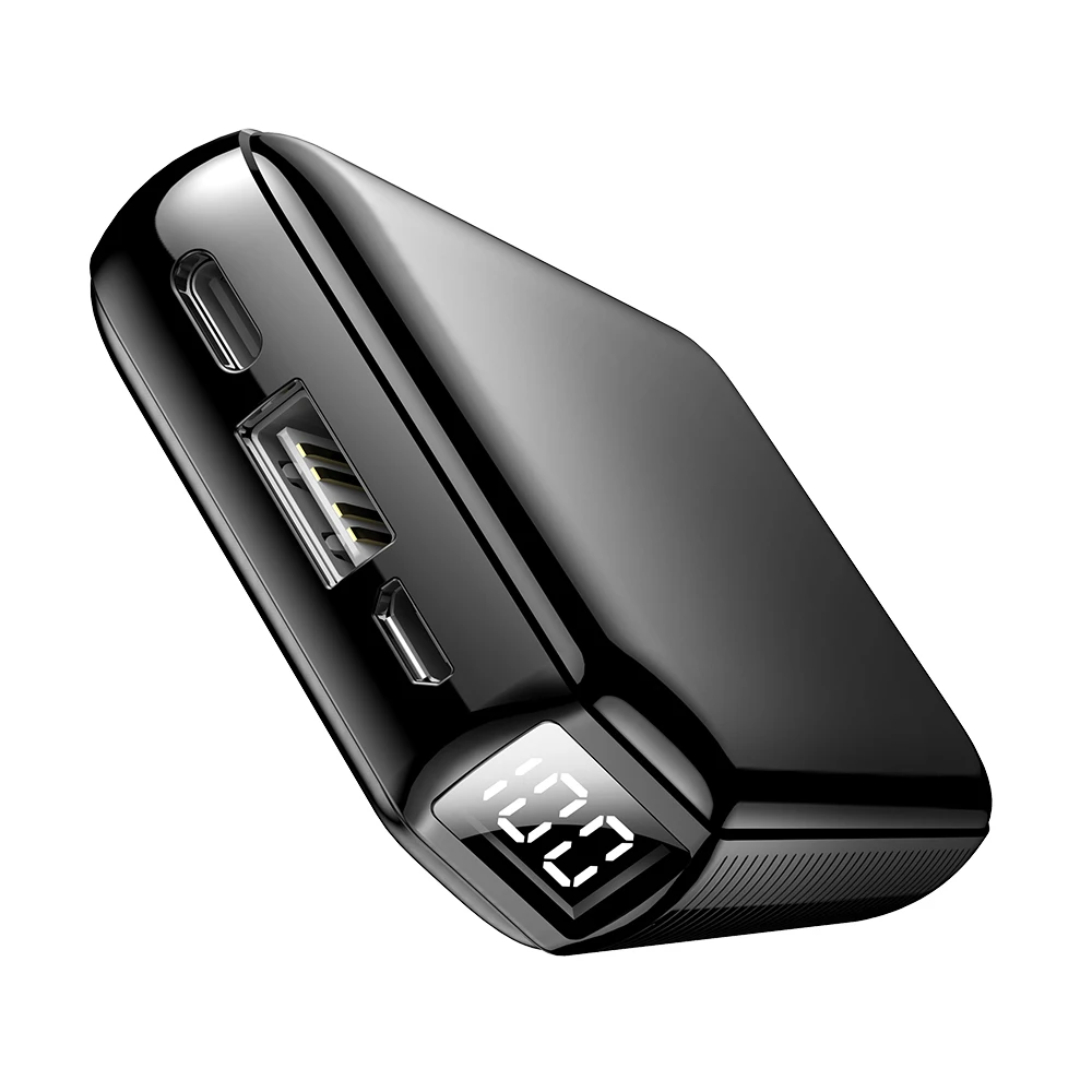 9000mAh 5V/3.1A Protable Fast Charger Power Bank LED Display For iPhone Type-c Android Mobile Phone Charger Battery Powerbank