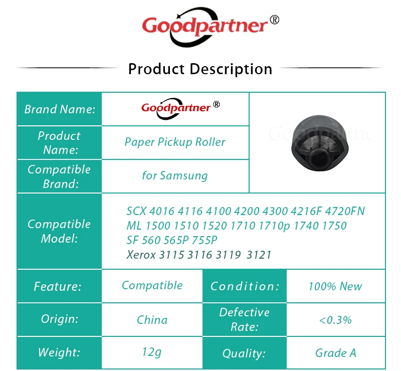 5X ролик для Samsung ML1500 ML1510 ML1520 ML1710 ML1740 ML1750 SCX4016 SCX4116 SCX4100 SCX4200 SCX4300 SCX4216 1520 4200|Детали