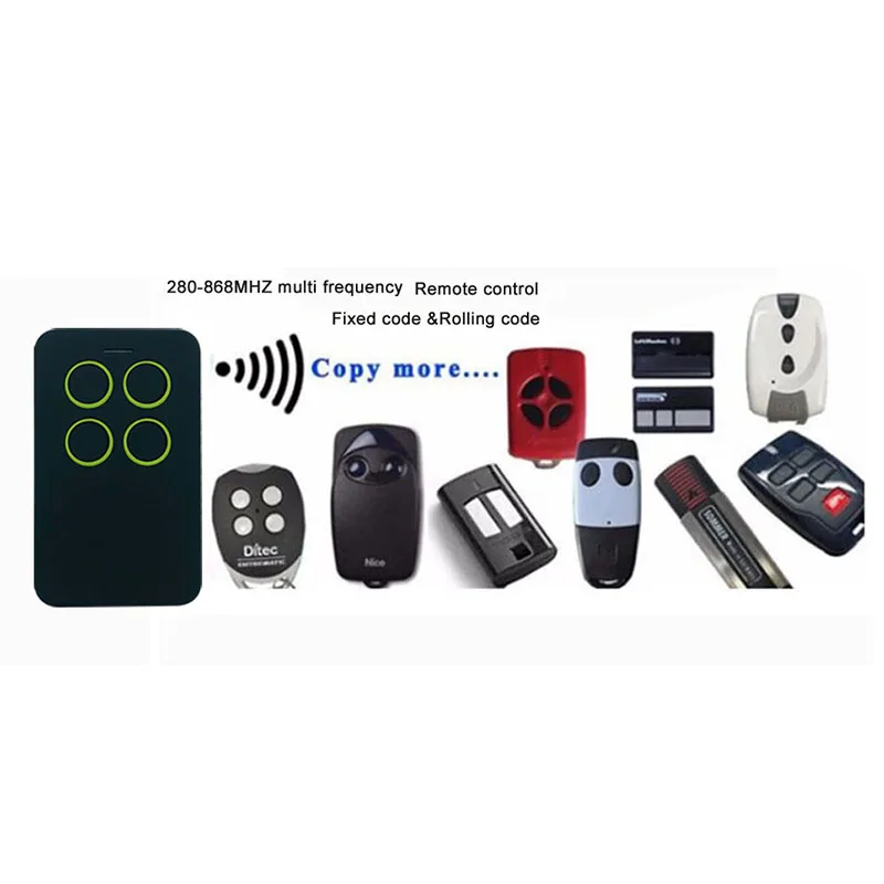 Duplicate 280mhz to 868mhz Remote Control Universal Remote Control 4 Channel Command Handzender Garage Gate Key Fob Duplicate 280mhz to 868mhz Remote Control Universal Remote Control 4 Channel Command Handzender Garage Gate Key Fob