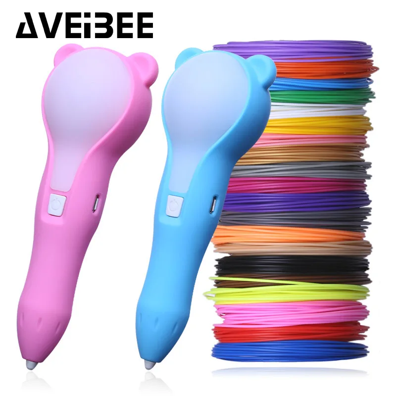 

2018 New 3D Pen Low Temperature 3D Printing Pen with Rechargeble Battery for Kids Art Craft Drawing DIY Gift