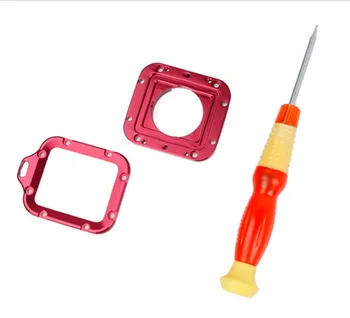 

Aluminum Alloy Full Lanyard Ring Len Mount Set Ver.2 Red for Gopro HD Hero3 Hero 3 +Action Camera
