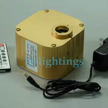 Мерцающий волоконно-оптический светодиодный источник света RGB+ W световой двигатель коробка Беспроводной RF пульт дистанционного управления для spark star оптического волокна света украшения 16 Вт