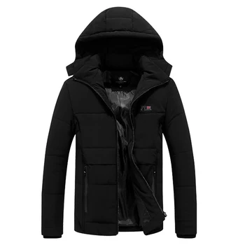

Men Winter Jacket plus size 6XL 7XL 8XL Thick Warm Parka Fleece Hooded Jacket Coat Velvet Windbreaker Jacket Thick Coats Male