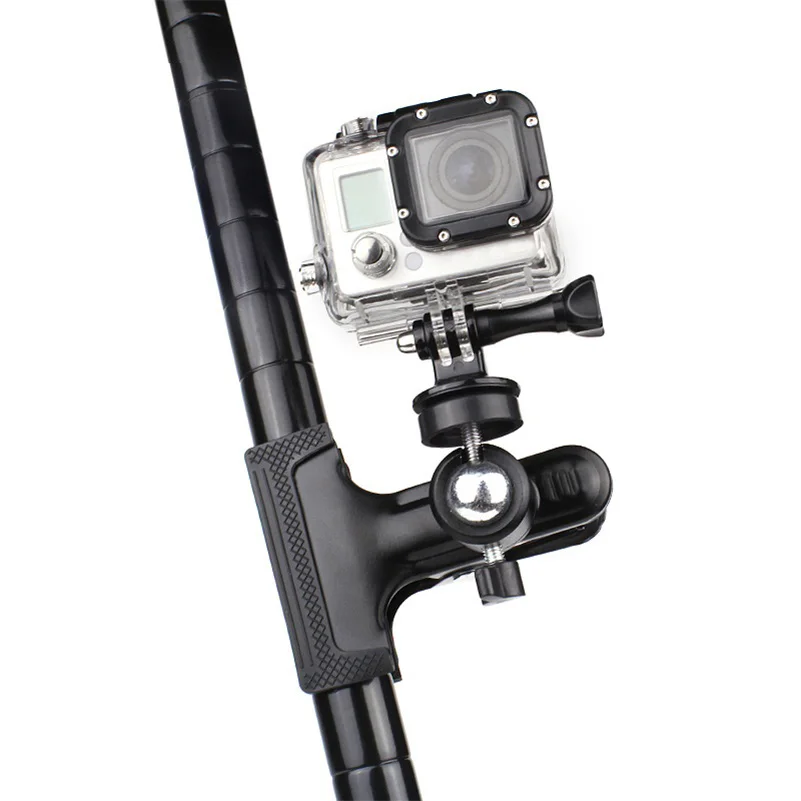 

SOONSUN Metal Clip Clamp Holder Bracket Mount with Standard Ball Head 1/4 Screw for GoPro Hero 3 4 5 6 7 for Xiaomi Yi for SJCAM