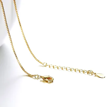 

New Simulation 24K Long Chain Gold Chokers Necklaces For Women Summer Dainty Yellow Gold Choker Necklace
