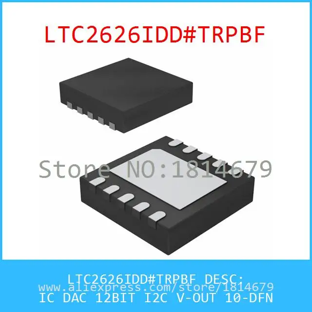 Free Shipping 1PCS/lot LTC2626IDD#TRPBF IC DAC 12BIT I2C V-OUT 10-DFN LTC2626IDD 2626 LTC2626 |