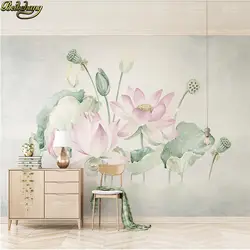 Beibehang пользовательские Papel де Parede 3D цветок лотоса Настенные обои пейзаж фото настенной бумаги для Гостиная диван фон