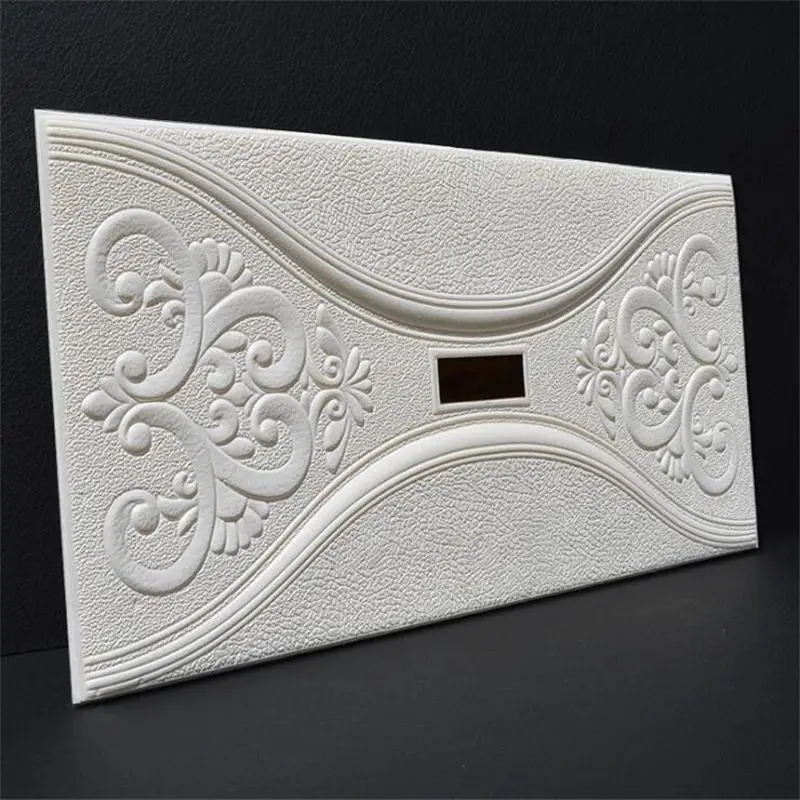 PE Foam 3D Adhesive Wall Sticker Anti-collision Waterproof Panels Decor 30×30cm