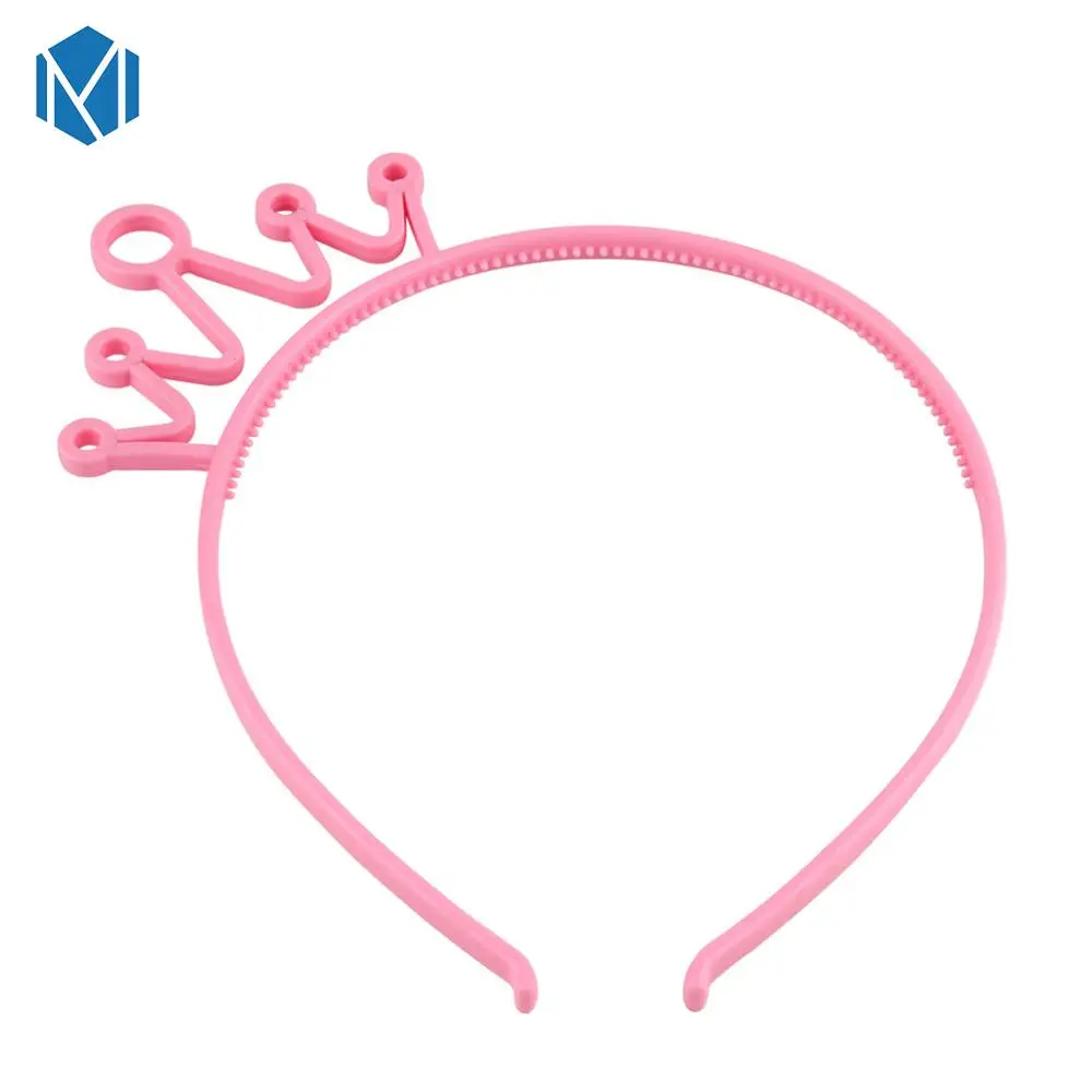 Crown F M MISM 1 шт., ободки с кошачьими ушками для девочек, корона, тиара, принцесса, с пластиковым животным, лента для волос, Бабочка, бант, аксессуары, головные уборы для девочек - Цвет: Crown F
