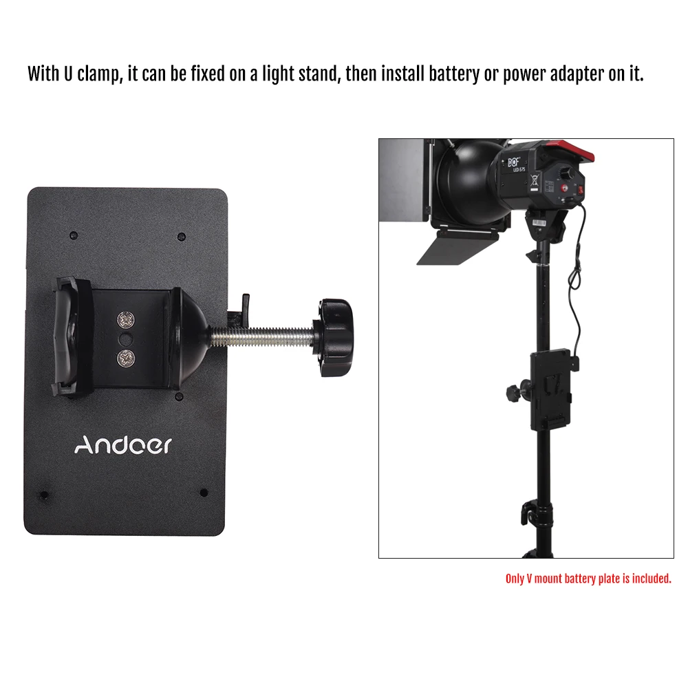 Andoer V Mount V-Lock камера батарея пластина адаптер система питания D-tap Разъем с зажимом для sony