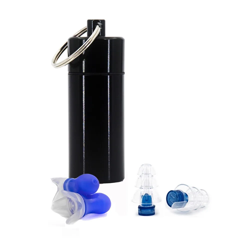 noise reduction earplug blue and blue