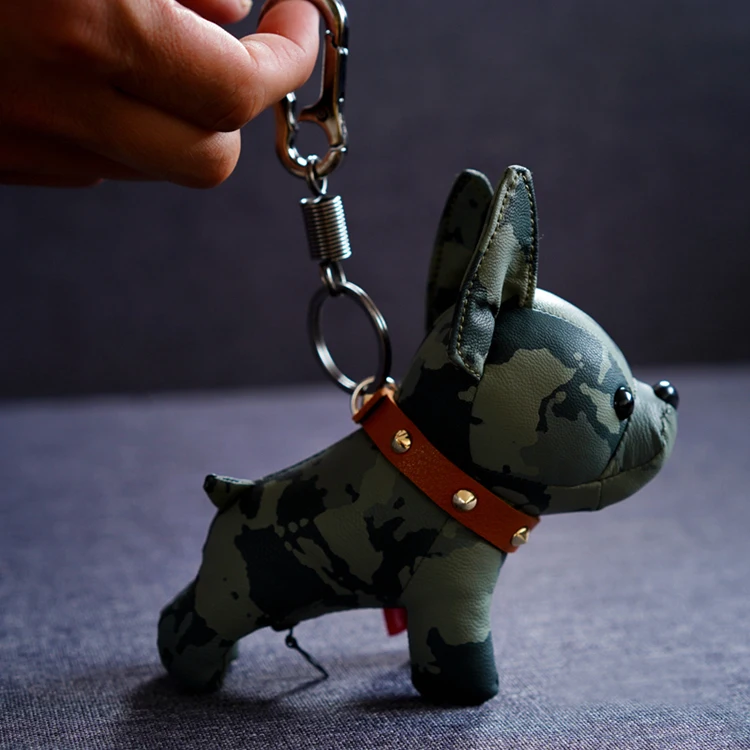Брелок Bulldog из искусственной кожи с изображением животных держатель для ключей