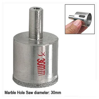 

Best Selling Tile Glass Ceramic Cutting 30mm Hole Saw Diamond Coated For Cutting Glass Slate
