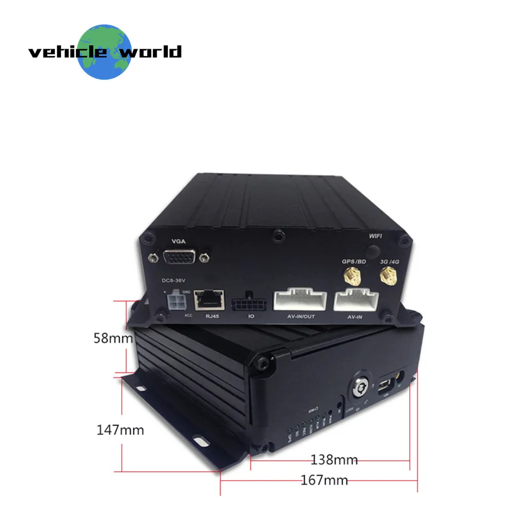 H.264 8Ch 1080P AHD 2.0MP HDD автомобиль такси прицеп грузовик школьный автобус Мобильный DVR с