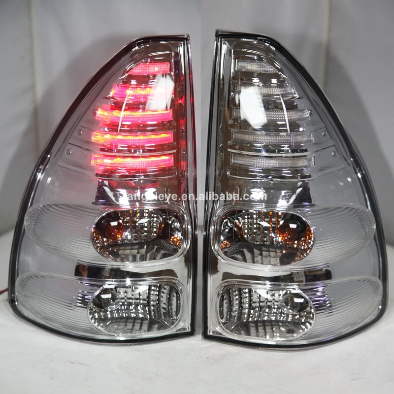 

For Prado FJ120 LED Tail Light 2003-2008 Chrome Housing