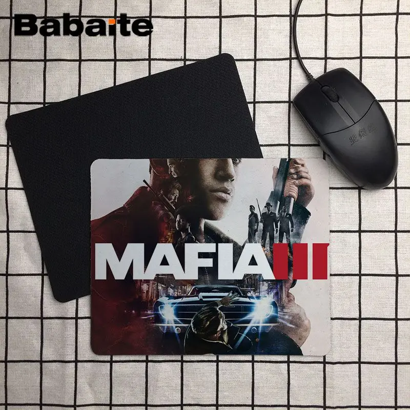 Babaite Mafia III DIY дизайн игровой с узором коврик для мыши Размер 18x22 см Скорость версия