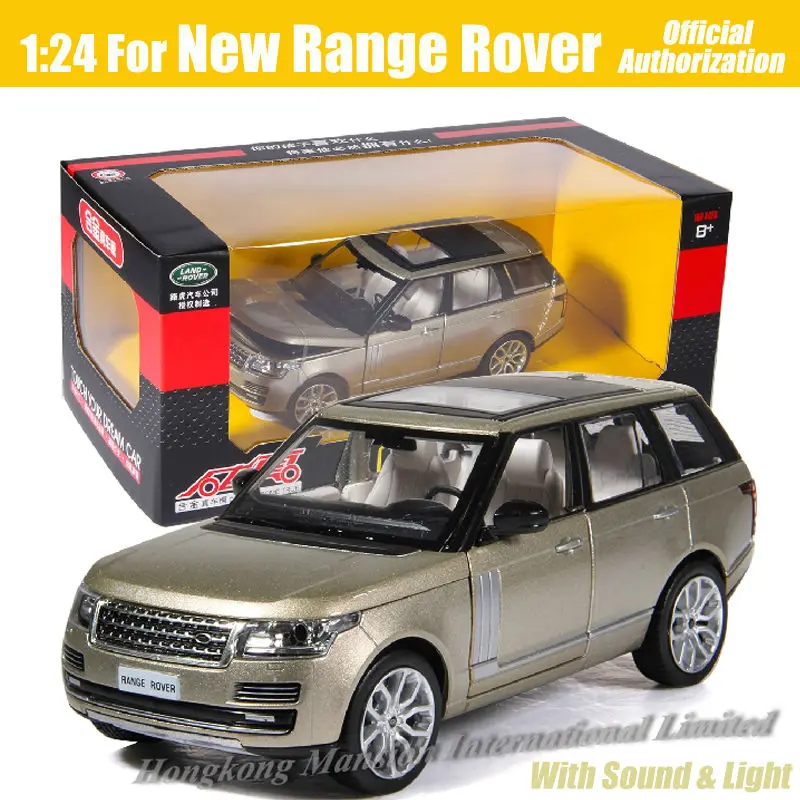 Лицензионная Коллекционная модель автомобиля в масштабе 1:24 для нового Range Rover роскошный внедорожник из