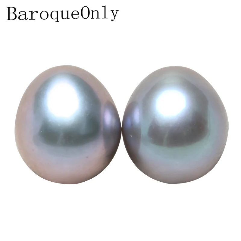 Baroqueonly 5A овальные жемчужные голые бусины в форме капель, пресноводные натуральные Серые Синие жемчужины для самостоятельного изготовления сережек-капель, ювелирные изделия, 9-10 м, высокое качество