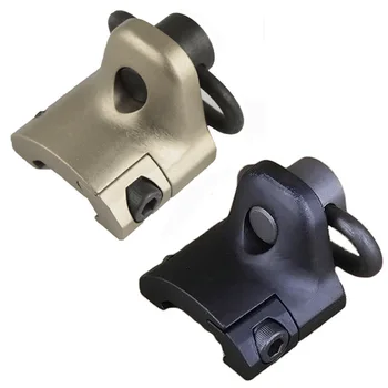 

High Quality KAC Style Sling Swivel Adapter Mount Quick Detach for picatinny Rail BK DE Hunting Accessories