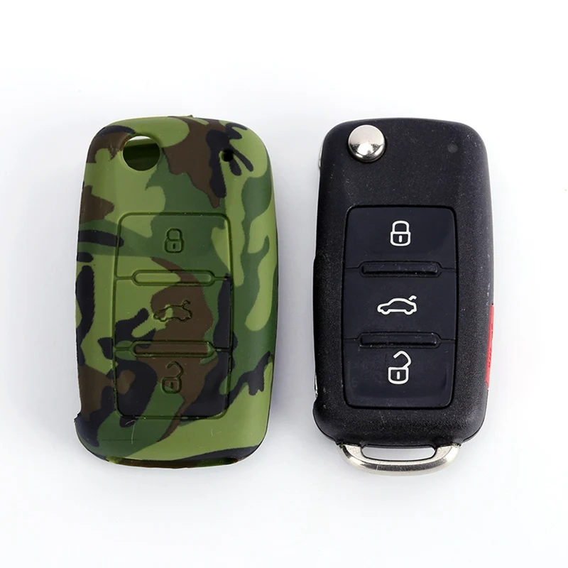Силиконовый чехол для ключей от машины Golf 4 5 6 Bora Passat B5 B6 Superb Octavia Fabia SEAT Ibiza